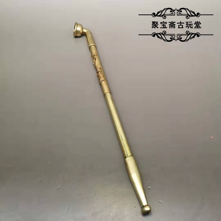 Special price Antique dry cigarette bag ornaments Dragon and Phoenix cigarette gun tobacco tobacco bag old cigarette rod can be used elongated and shortened