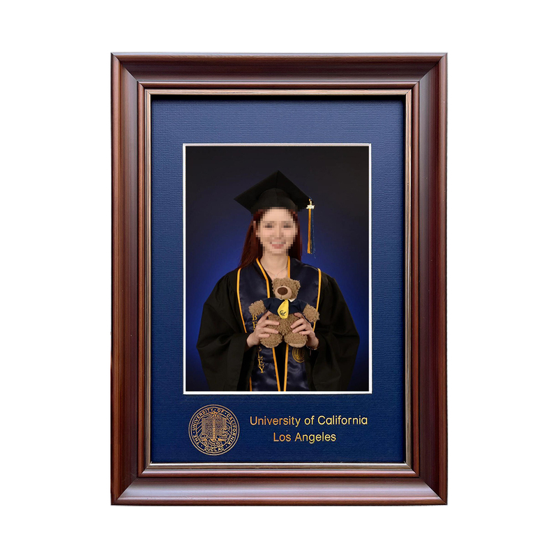 Photo Mounting Frame, Solid Wood Photo Frame, Vintage American-Style Picture Frame, Light Luxury Photo Frame, A4 Display Frame, Graduation Photo Frame