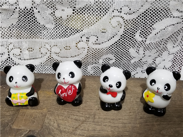 90s Porcelain Panda Ii Group High 7 cm-Taobao