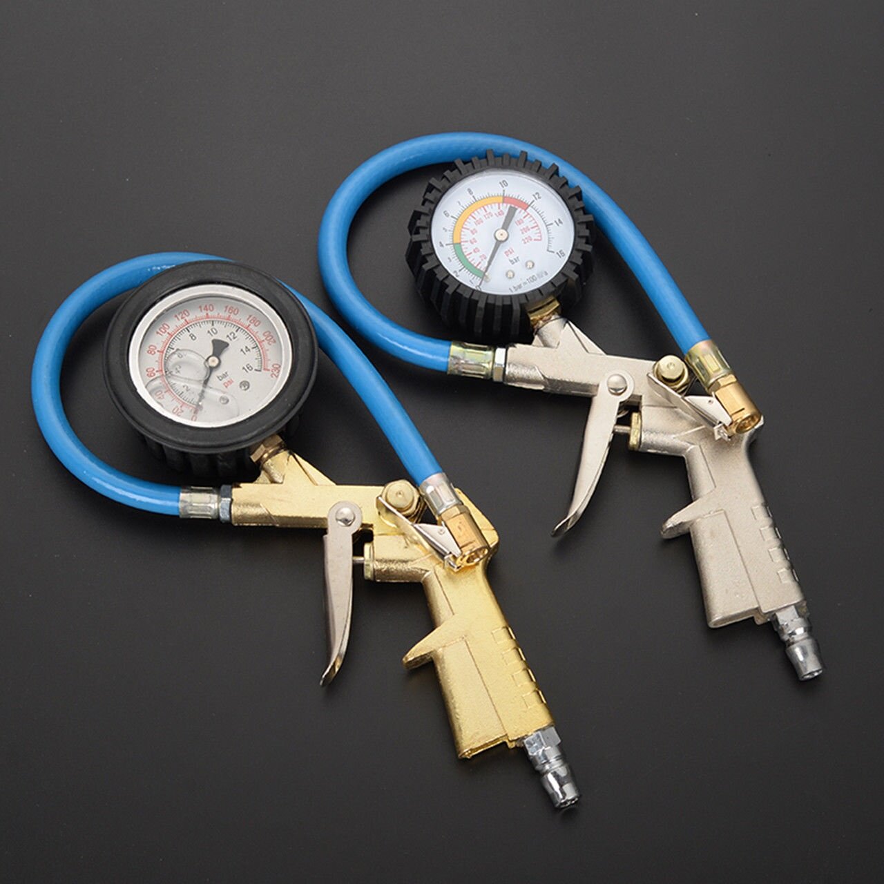 Tire pressure gun inflatable tube adapter trolley applicable with table lengthened tube gun type number display plus air gun cheering tube