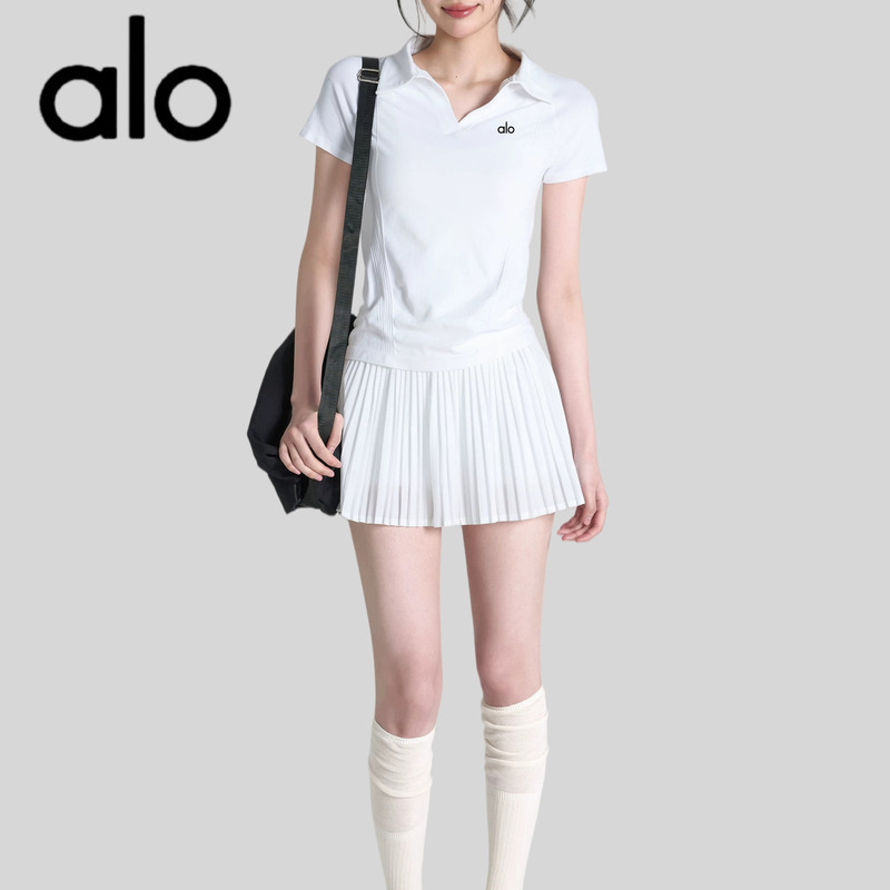 Aio Tennis Wear Short-Sleeved Quick-Drying Sports Polo Collar Top Outdoor Running Training Fitness T-Shirt Badminton Suit Aio Tennis Wear Short-Sleeved Quick-Drying Sports Polo Collar Top Outdoor Running Training Fitness T-Shirt Badminton Suit