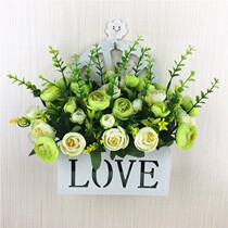 Supermarket living room flower stand Wall Wall flower basket Wall student bedroom refrigerator cabinet door decoration cabinet door