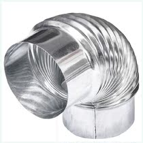 Stainless steel smoke pipe heating stove baking fire stove firewood stove smoke pipe coal stove smoke pipe thickened smoke pipe elbow direct head