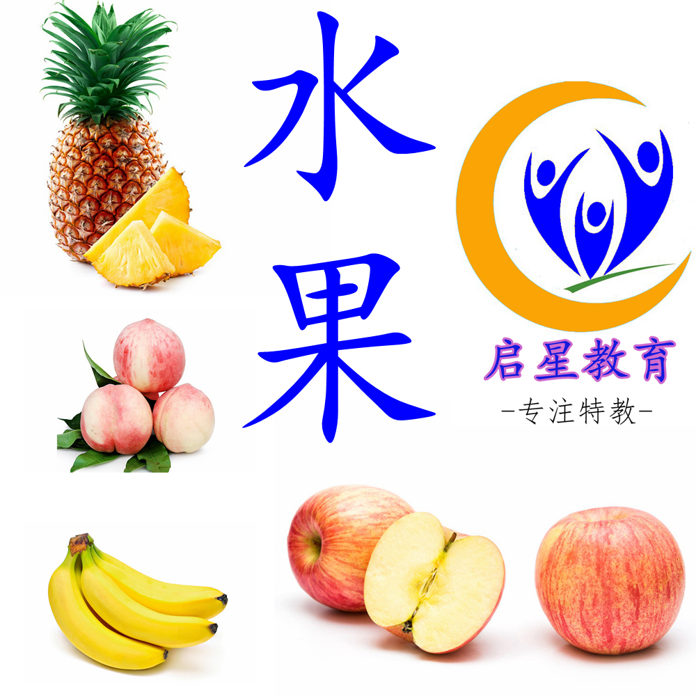 Fruit Cards Autism Autism Autism ABA Teaching Real Playground Cards Children Language Training Rehabilitation Training Aids