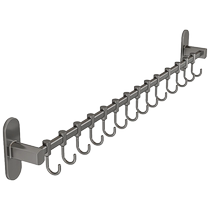 Kitchen hook rack without punching hanging rod wall hook spoon shovel hanging rack storage shelf kitchen utensil storage wall hanging