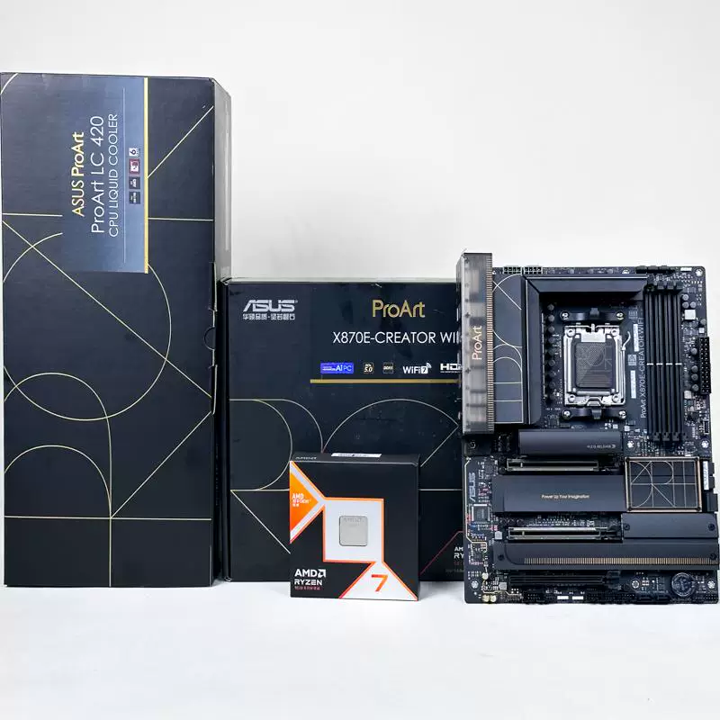 AMD Asus, материнская плата, процессор AMD Ryzen R7, 9800x, x3, 3D, x870