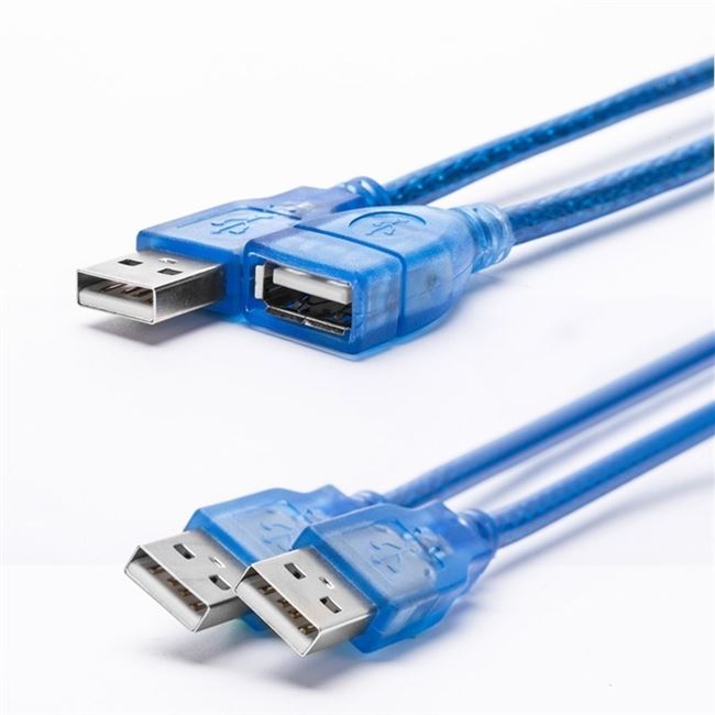 Cả hai đầu của cáp mở rộng u b đường truyền dữ liệu nam sang nữ là cùng một đường truyền máy tính kết nối cặp đầu kép chất lượng cao - USB Aaccessories