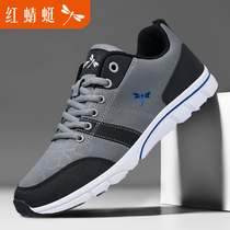 Red Dragonfly Mens Shoes Sports Casual Shoes Men Middle-aged Older Dad Summer Breathable Tourist Shoes Brands Shoes Non-slip