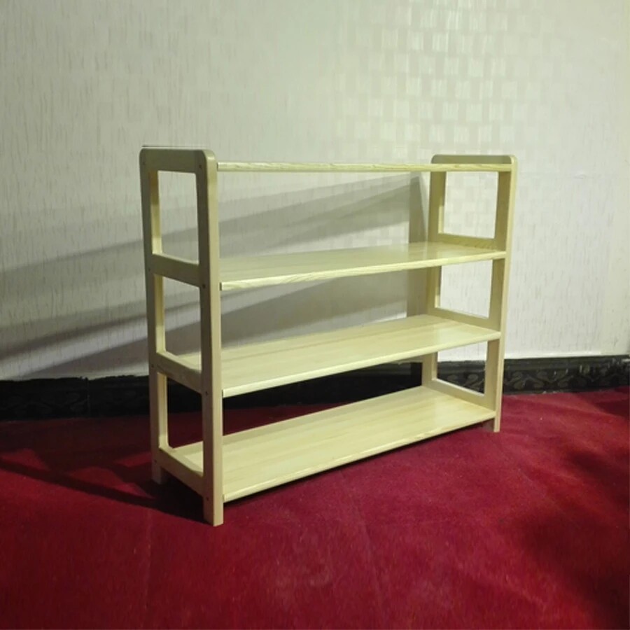 Special-priced solid wood hollowed-out toy cabinet kindergarten finishing frame partition cabinet