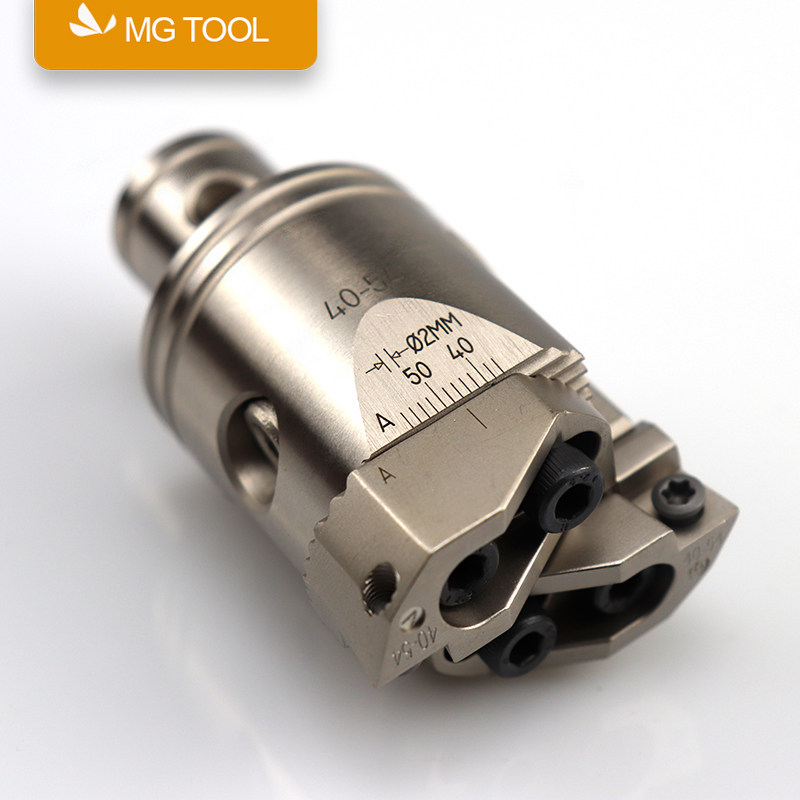 Adjustable rough boring head slider with teeth CNC machining center RBH2532405268BT40 double-edged rough boring tool