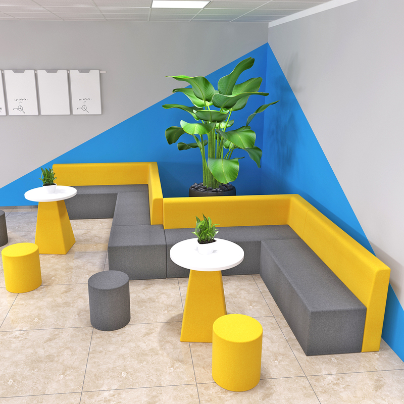 Special-Shaped Reception Guest Negotiation Office Sofa Seat Combination for Training Institutions