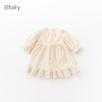 Elfairy Girl Princess Dresses Dress Children Dress Code Dress Code Lace Dress Baby Dress Baby Spring Dress Foreign Air