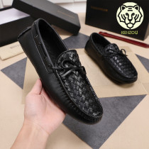 Bean Bean Shoes Men 100 Hitch New Genuine Leather Sloth Shoes Trend Luxury Europe Station Mens Shoes A Foot Pedal Casual Leather Shoes