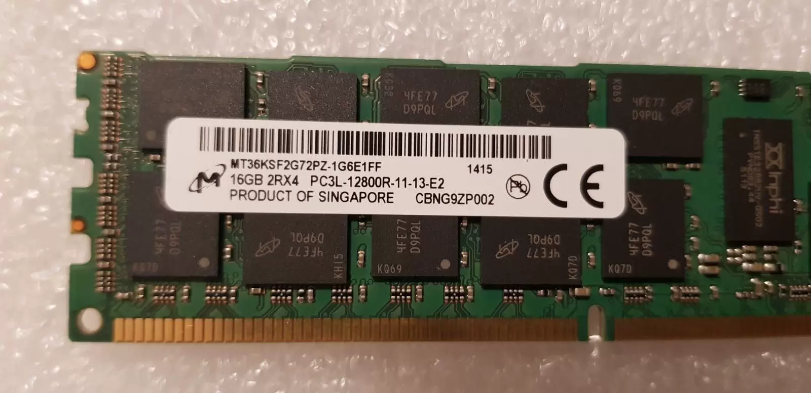 Магниевый 16Г DDR3 1600 ECC REG 2RX4 PC3L 12800R 16GB серверная память