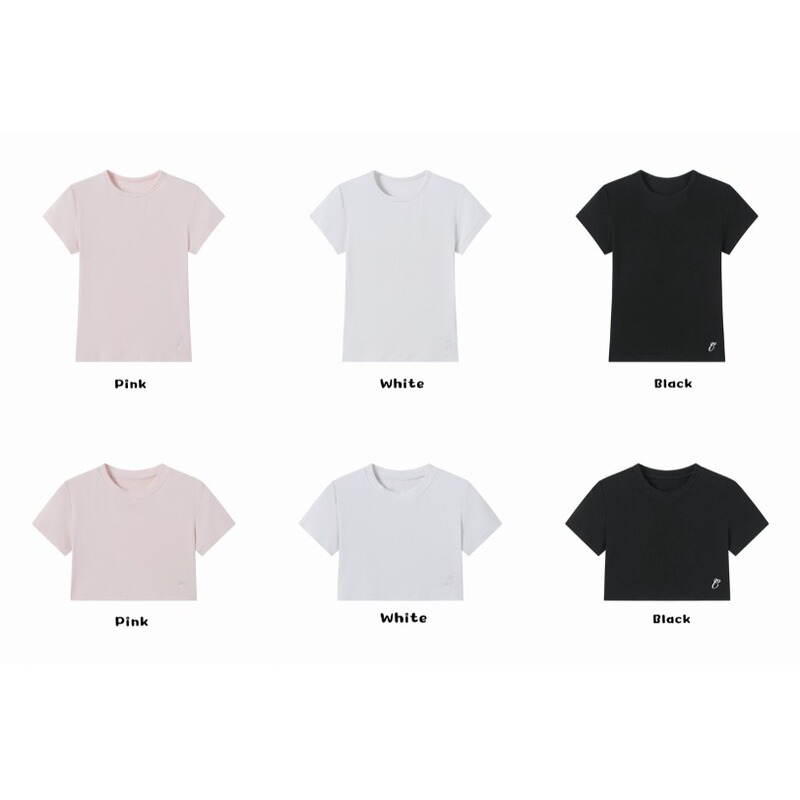 Black Cheese Black~ Summer Spicy Girl Jazz Dance Street Dance Short-Sleeved T-Shirt Short Crop Top Embroidered Short T-Shirt