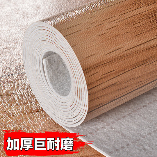 Floor leather thickened wear-resistant waterproof cement floor directly lays self-adhesive tile floor glue pad pvc plastic floor sticker