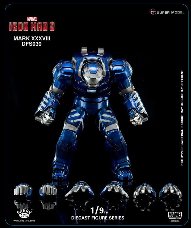 Marvel king nghệ thuật Avengers KA1 / 9 hợp kim sắt người đàn ông MK38 phim mô hình tay đồ chơi - Capsule Đồ chơi / Búp bê / BJD / Đồ chơi binh sĩ mô hình nhân vật hoạt hình