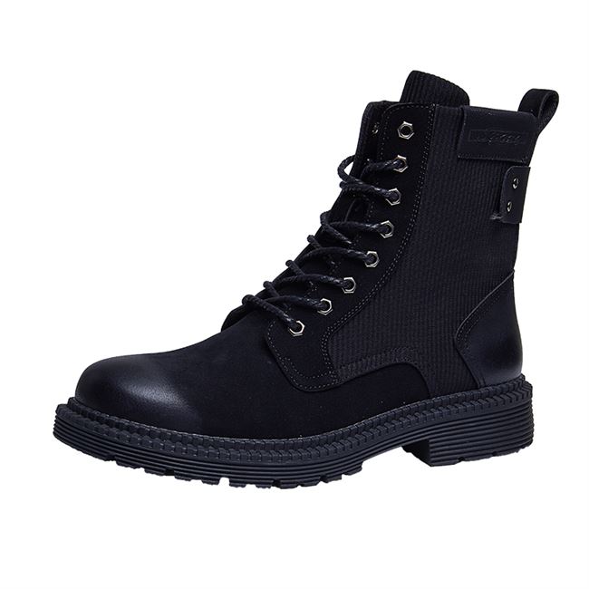 Martin boots nam cao cổ bốt da phiên bản Hàn Quốc của xu hướng hoang dã trên sa mạc thu đông tăng dụng cụ bốt ngắn - Kính đeo mắt kính