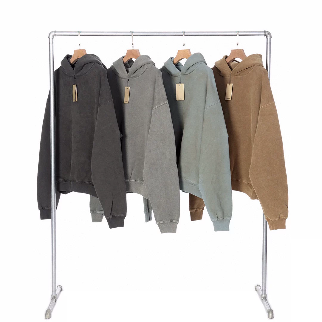 Худи в стиле Yeezy season6 классический кокосовый KANYE свободного кроя выстиранное старение худи с капюшоном