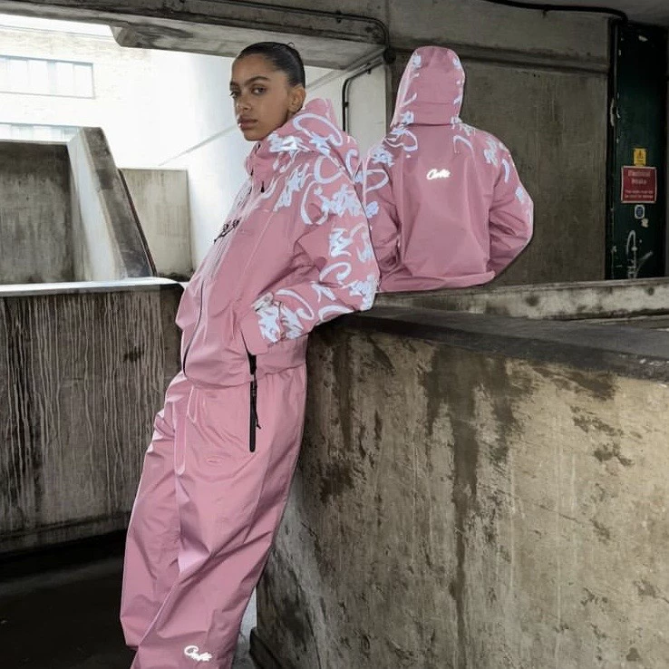 Corteiz Demon Island Chongka Jacket Waterproof Windproof Font reflective design Centralcee same model