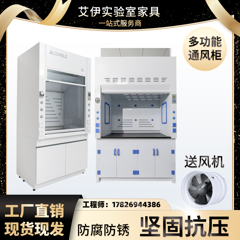 Professional Factory Custom Lab Ventilation cabinet Floor Wind Type Exhaust Cabinet Test Room Multifunction Exhaust Cabinet