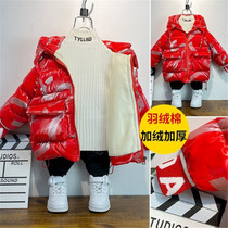 Korean boys winter clothes thick cotton padded clothes children Foreign style plus velvet down cotton 4 cotton jacket jacket Korean version 6 years old