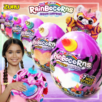 ZURU Rainbocorns 3rd Generation Yunbo Rainbow Unicorn Surprise Egg Plush Doll Girl Toy