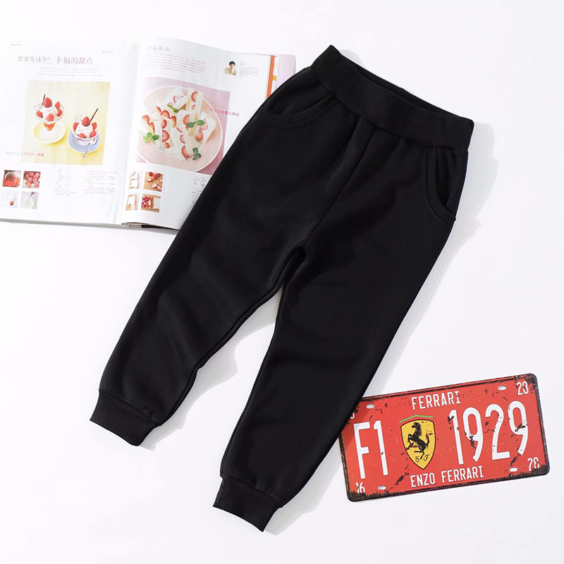 Primary school children black sports pants