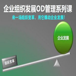 企业组织发展OD管理:组织架构设计、企业管控变革