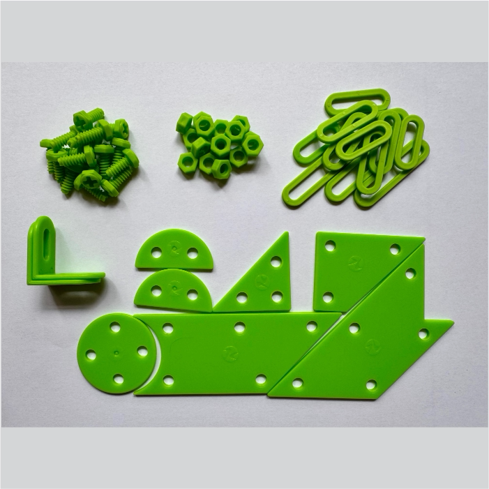 A Pair of Three-Dimensional Tangram Including Three-Dimensional Construction Accessories A Pair of Three-Dimensional Tangram Including Three-Dimensional Construction Accessories
