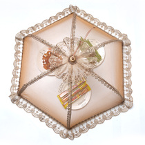 Vegetable home foldable large rectangular cover food table cover kitchen European breathable insect-proof leftover cover umbrella