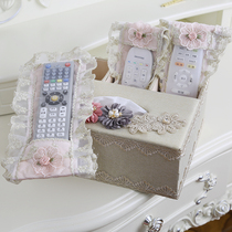 European cute TV protective cover set-top box remote control transparent universal anti-drop dustproof fabric remote control cover