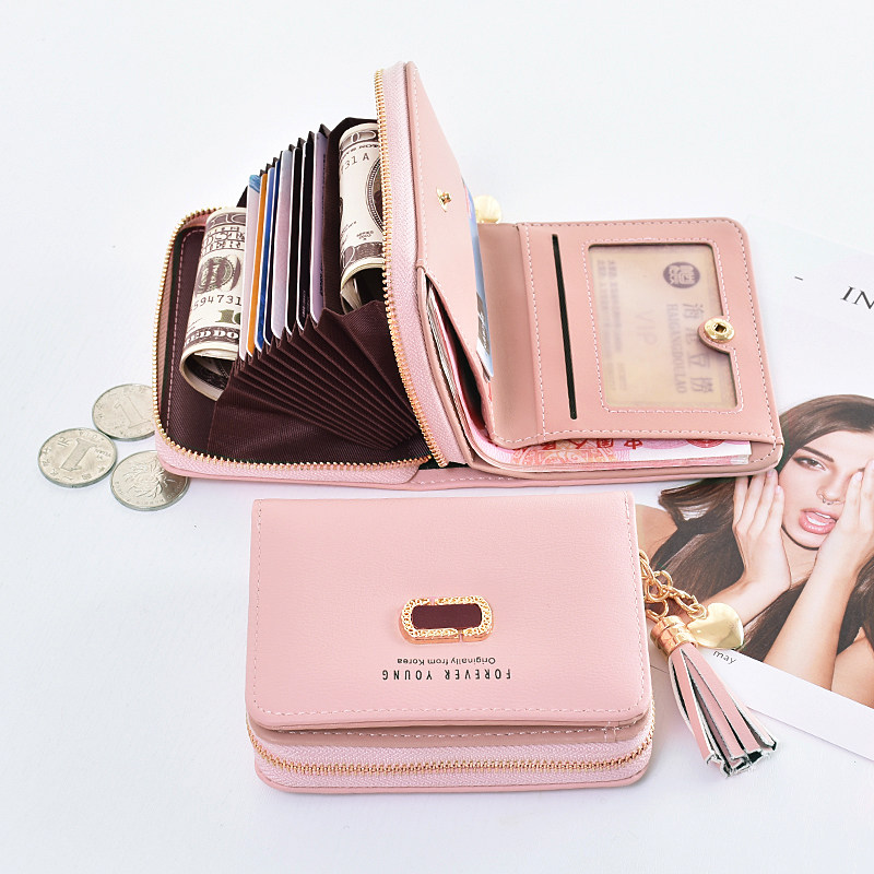 Small Fashion Long Clothes Woman New Capacity Wallet Female Short Wallet Student Card Bag One Lovely 2022