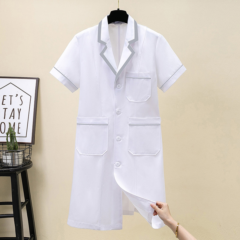 Skin Management Beauty Salon Work Clothes Female Tattoo Artist Male Doctor White Coat Long-Sleeved Micro-Surgery Health Center Nurse Uniform