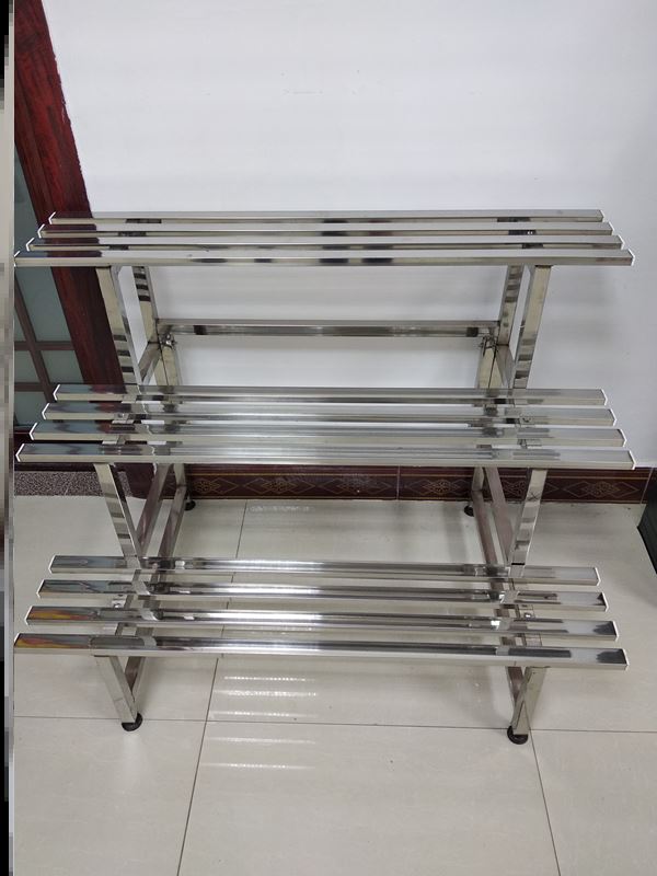 Multi-meat Decorative Shelf Shelving balcony Stainless Steel Flower Racks Outdoor stepped Living room outdoor flower pots stand room