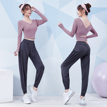 Fitness suit women Spring Summer High-end running professional tights fashion sexy yoga suit quick-drying sports suit