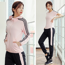 2021 new spring summer sports suit women casual fashion quick dry morning running gym yoga clothes loose tide