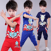 Autman t-shirt boy Summer short sleeve children 2022 new childrens clothing Ottmann clothes boy summer clothing pure cotton