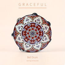 Childrens stage performance props dance tambourine 6-inch kindergarten Orff musical instrument tambourine Dunhuang drum 1 customized