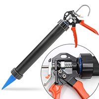 Профессиональный металлический черный клей-пистолет из мягкой резины, алюминиевый сплав