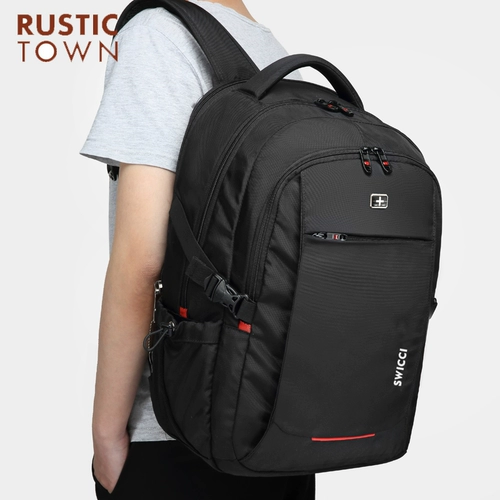 Вместительная и большая сумка, мужской дорожный ноутбук для путешествий, школьный рюкзак, Швейцария, бизнес-версия, для средней школы