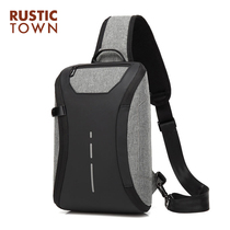 2021 new fashion chest bag mens bag shoulder messenger bag Korean version of the tide student canvas casual chest backpack