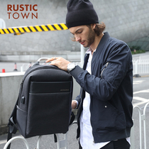 Rusty town backpack mens and womens backpack travel bag school bag computer bag lightweight casual business Korean version of the tide