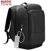 Rusty town backpack large capacity backpack Business travel 17 inch oversized computer travel backpack male