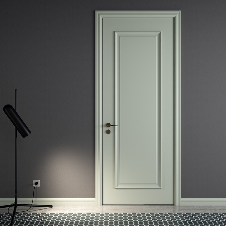 Double feather wooden door modern American interior door bedroom door solid wood composite door silent door home solid wood composite door PD002