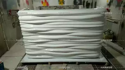 Jiugang glass fiber wave baking paint bar cash register counter modern creative fashion hotel exhibition hall special-shaped custom white