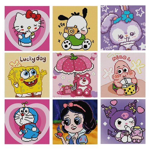 Cartoon Anime Cross 2024 Новая вышивка.