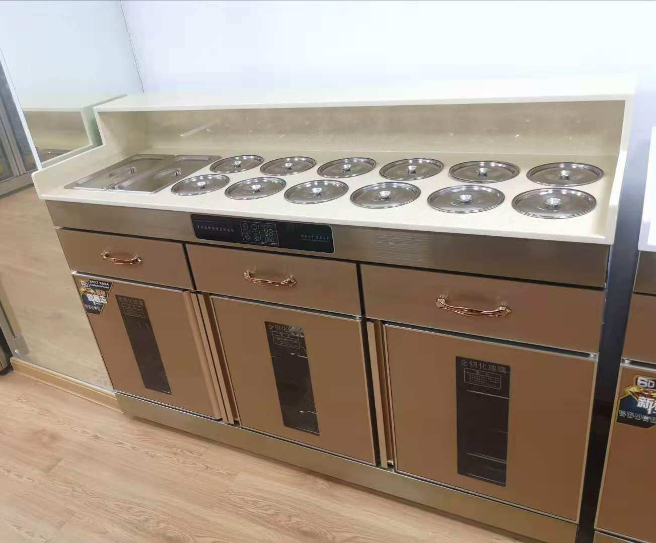 Multi-functional commercial disinfection cabinet cabinet cabinet cabinet cabinet with hot hot hot sauce tea cabinet