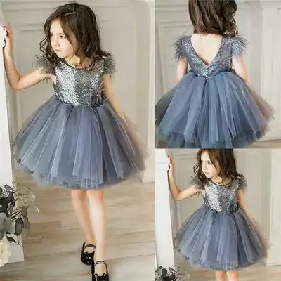 Toddler Baby Girl Princess Kid clothes round neck