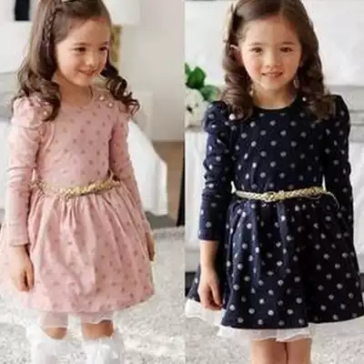 2021 Party Clothing Winter Girls Lace Dress Kids Casual Wear